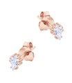 Beautiful CZ Crystal Silver Stud Earring STS-6216